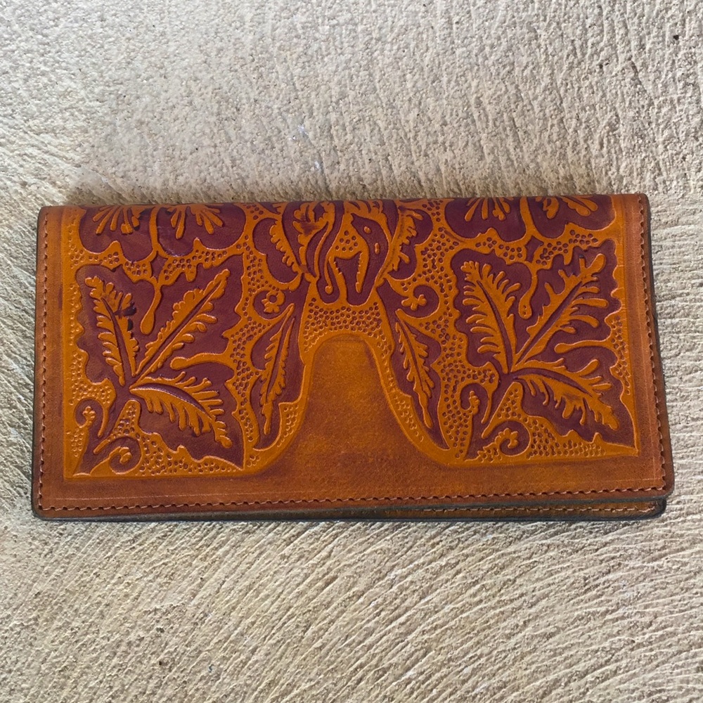 Western leather wallet